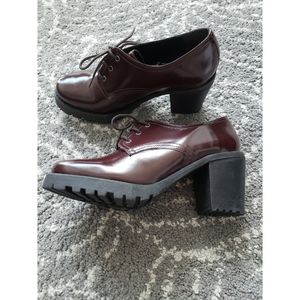 NWOT Topshop Oxford Lace-up Booties